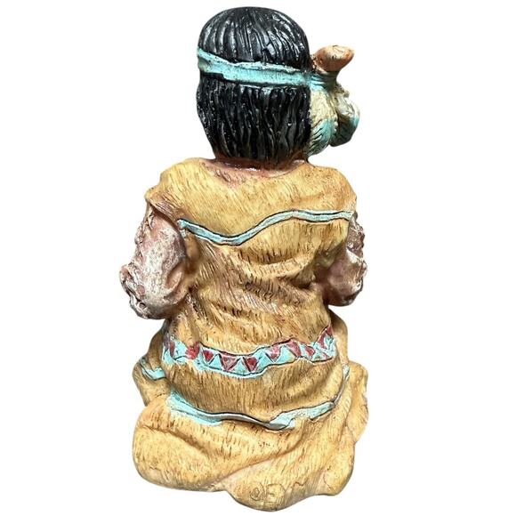 Christmas Nativity Set Native American Scene Resin Vintage Southwestern Folk Art - Picture 8 of 16